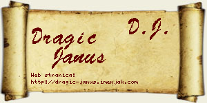 Dragić Janus vizit kartica